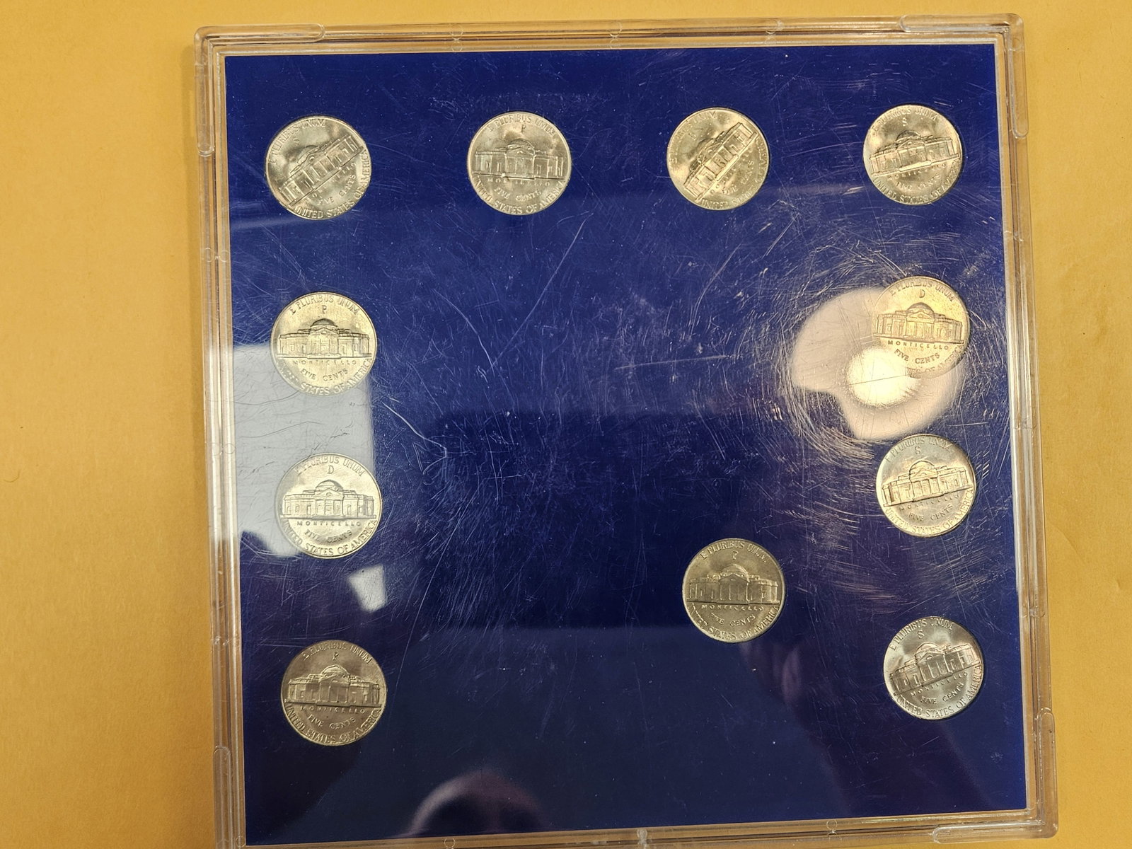 Complete set of Brilliant Uncirculated Silver Wartime Jefferson Nickels - 7