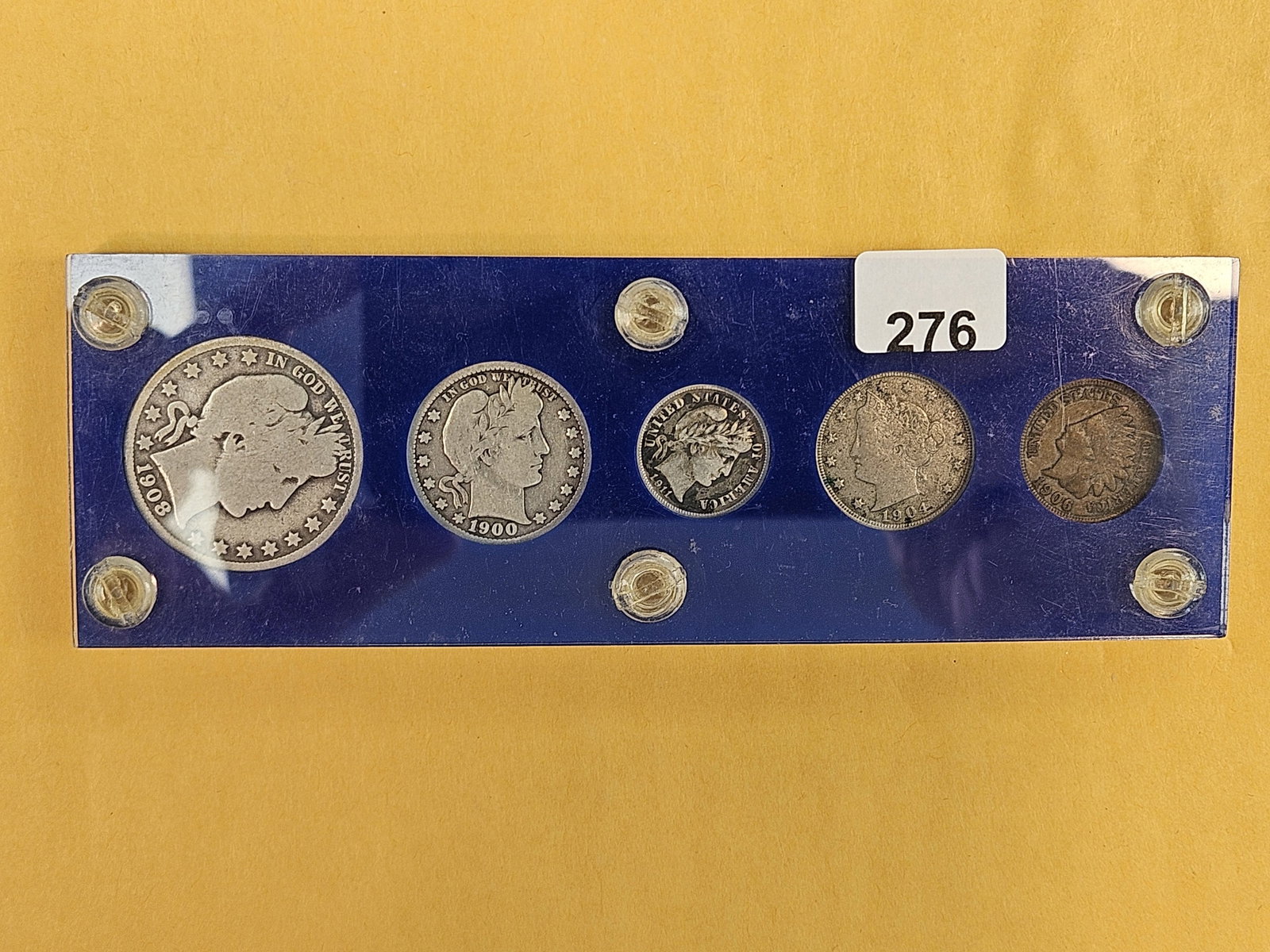 A mostly Barber Year Type set: And it is NOT a 1952, as the holder says