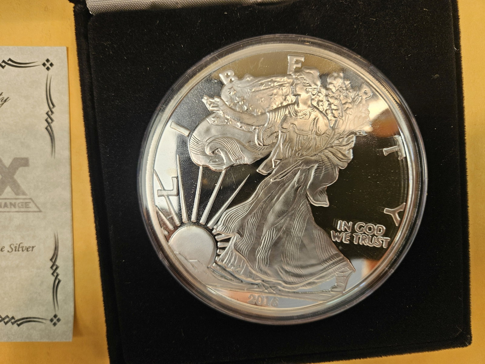 FOUR Troy ounce .999 fine silver proof art round - 2