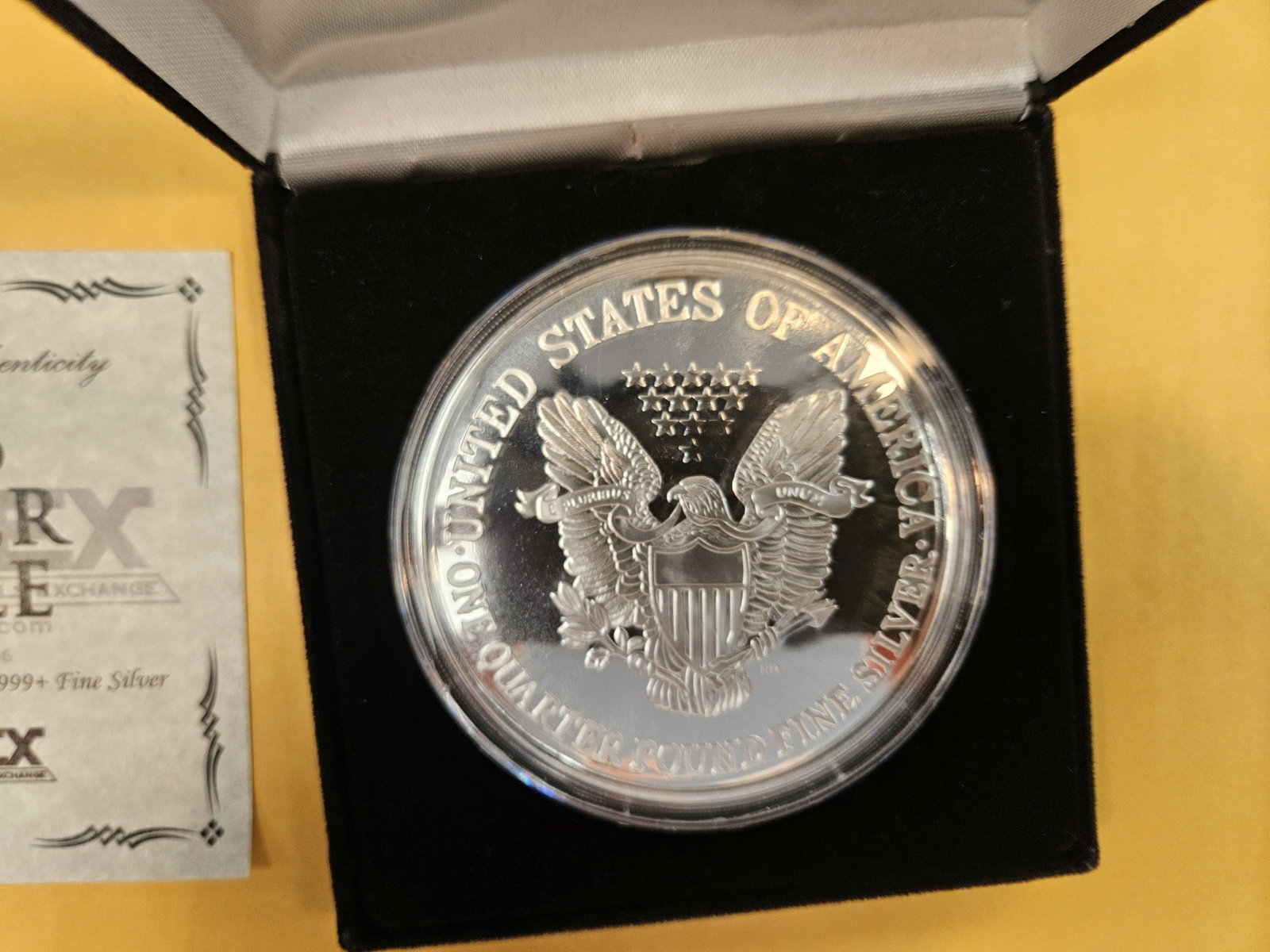 FOUR Troy ounce .999 fine silver proof art round - 3