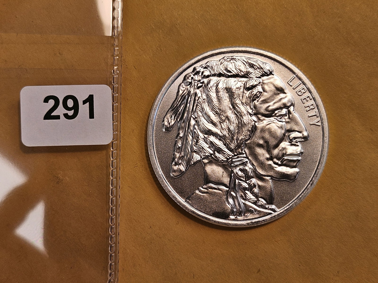 One Troy ounce .999 fine silver art round (1 of 2)