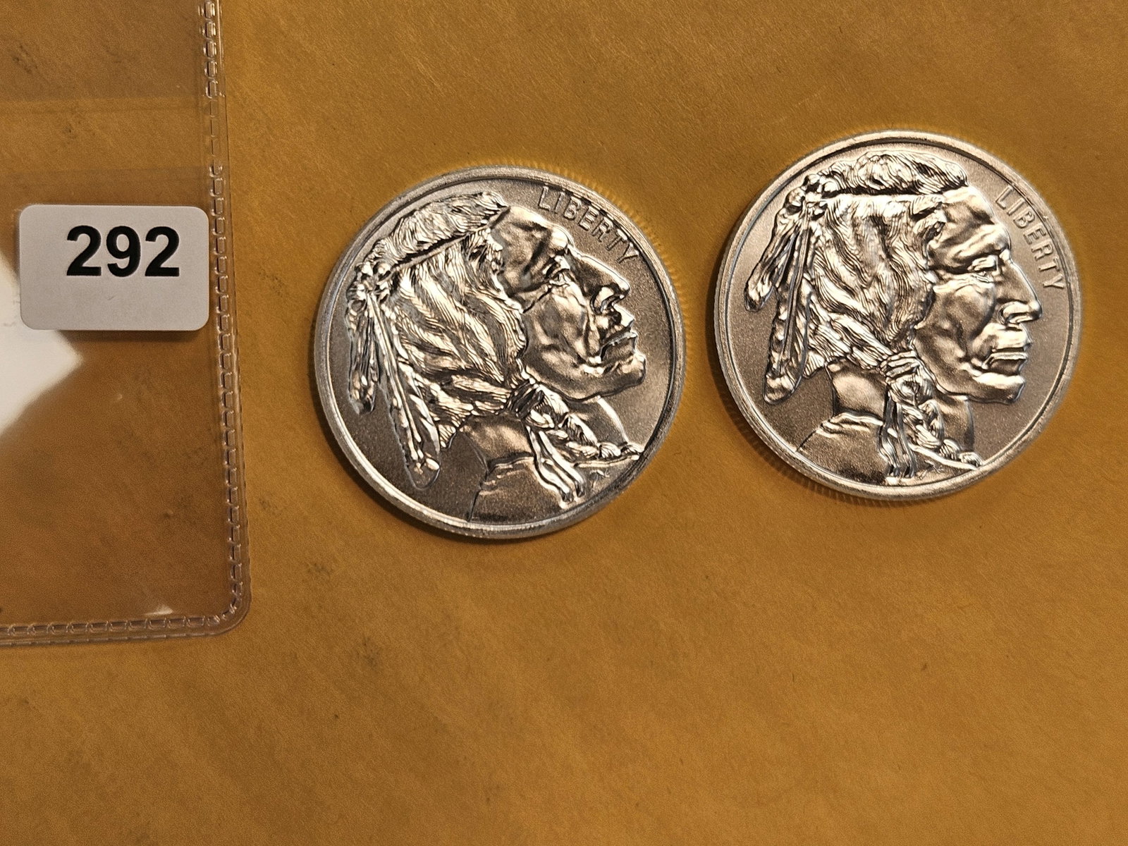 Two 1-Troy ounce .999 fine silver art rounds (1 of 2)
