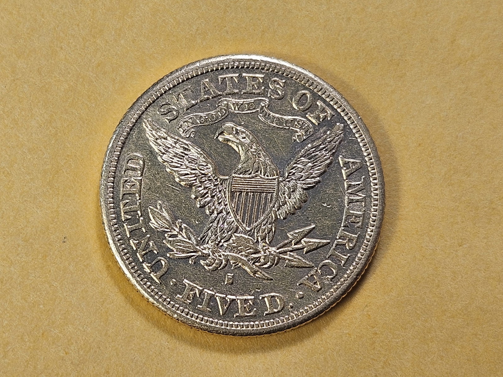 GOLD! Brilliant About Uncirculated 1880-S Liberty Head Five Dollar Gold - 4