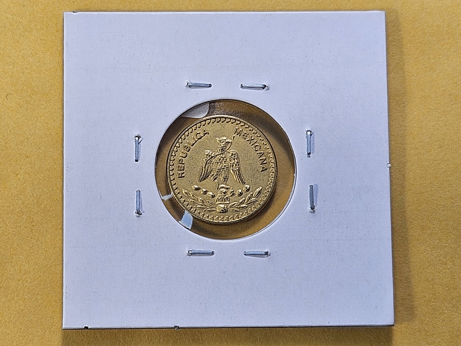 GOLD! Undated Gold Mexican Wedding Coin - 3