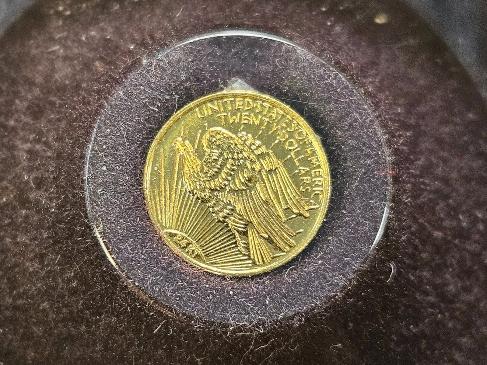 GOLD! 24 Karat Gold Mini-Coin: From The Columbia Mint