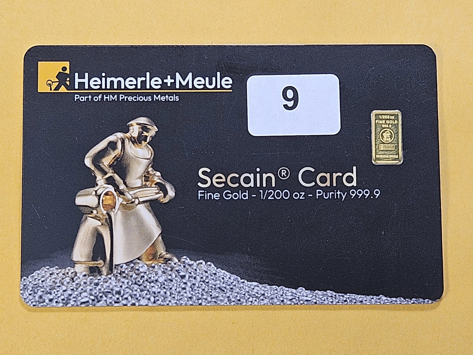 GOLD! .999 Fine Gold Bar in Certified Assay Card - 2