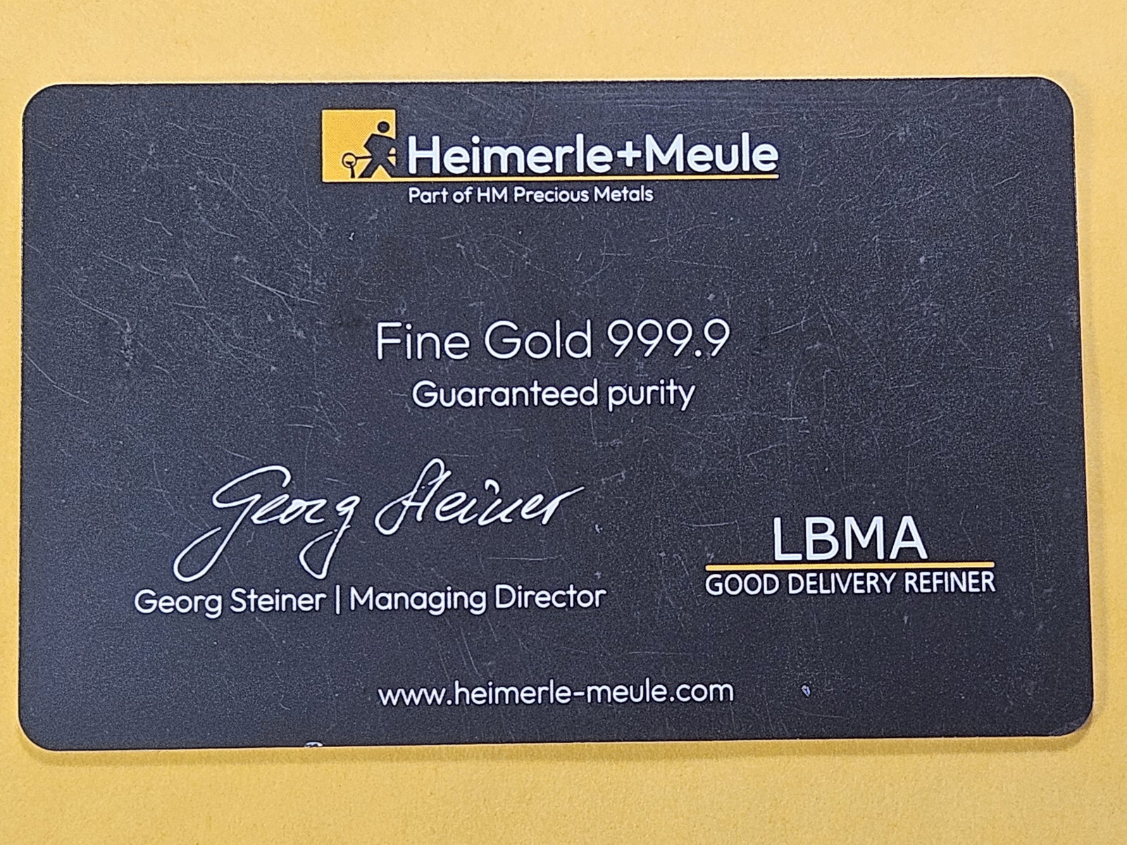 GOLD! .999 Fine Gold Bar in Certified Assay Card - 3