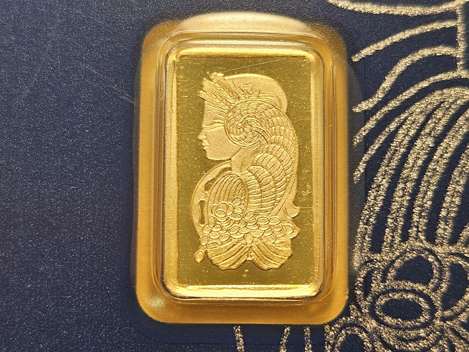GOLD! PAMP Suisse 1 Gram .999 Fine Gold Bar: In Veri-Scan Certified Assay Card