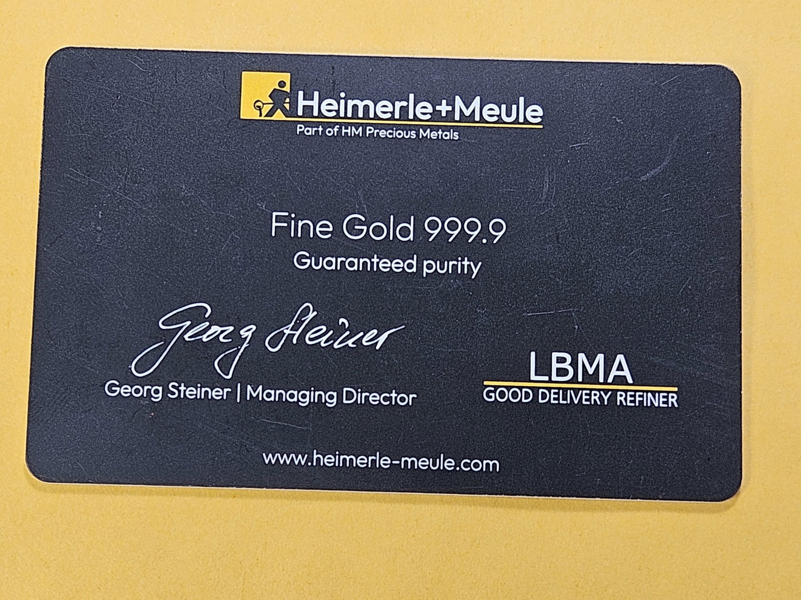 GOLD! .999 Fine Gold Bar in Certified Assay Card - 3