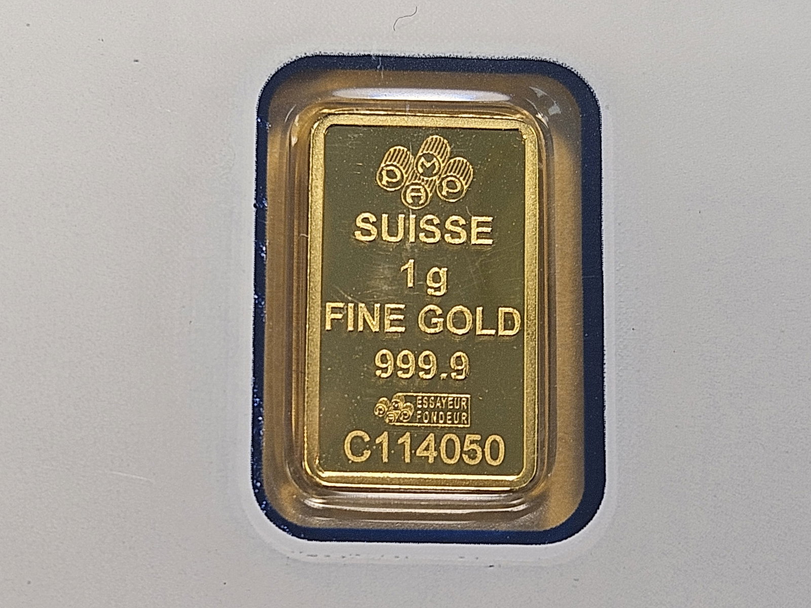 GOLD! PAMP Suisse 1 Gram .999 Fine Gold Bar - 4