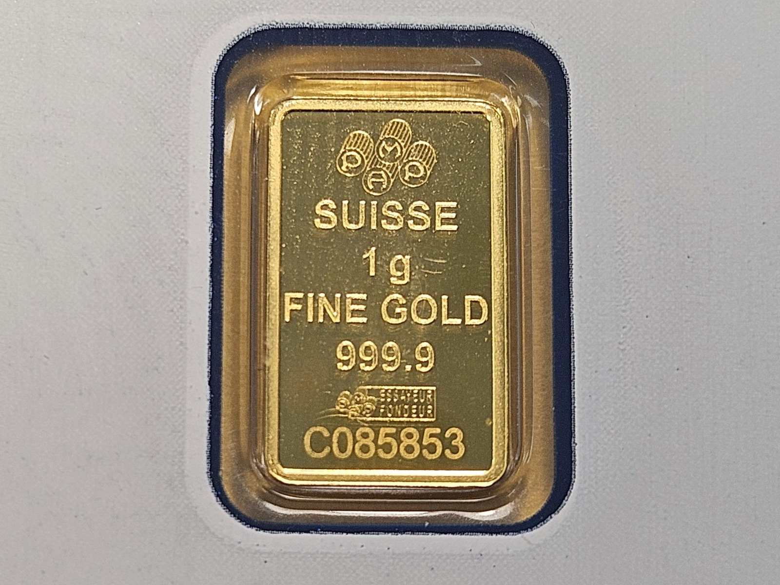 GOLD! PAMP Suisse 1 Gram .999 Fine Gold Bar - 4