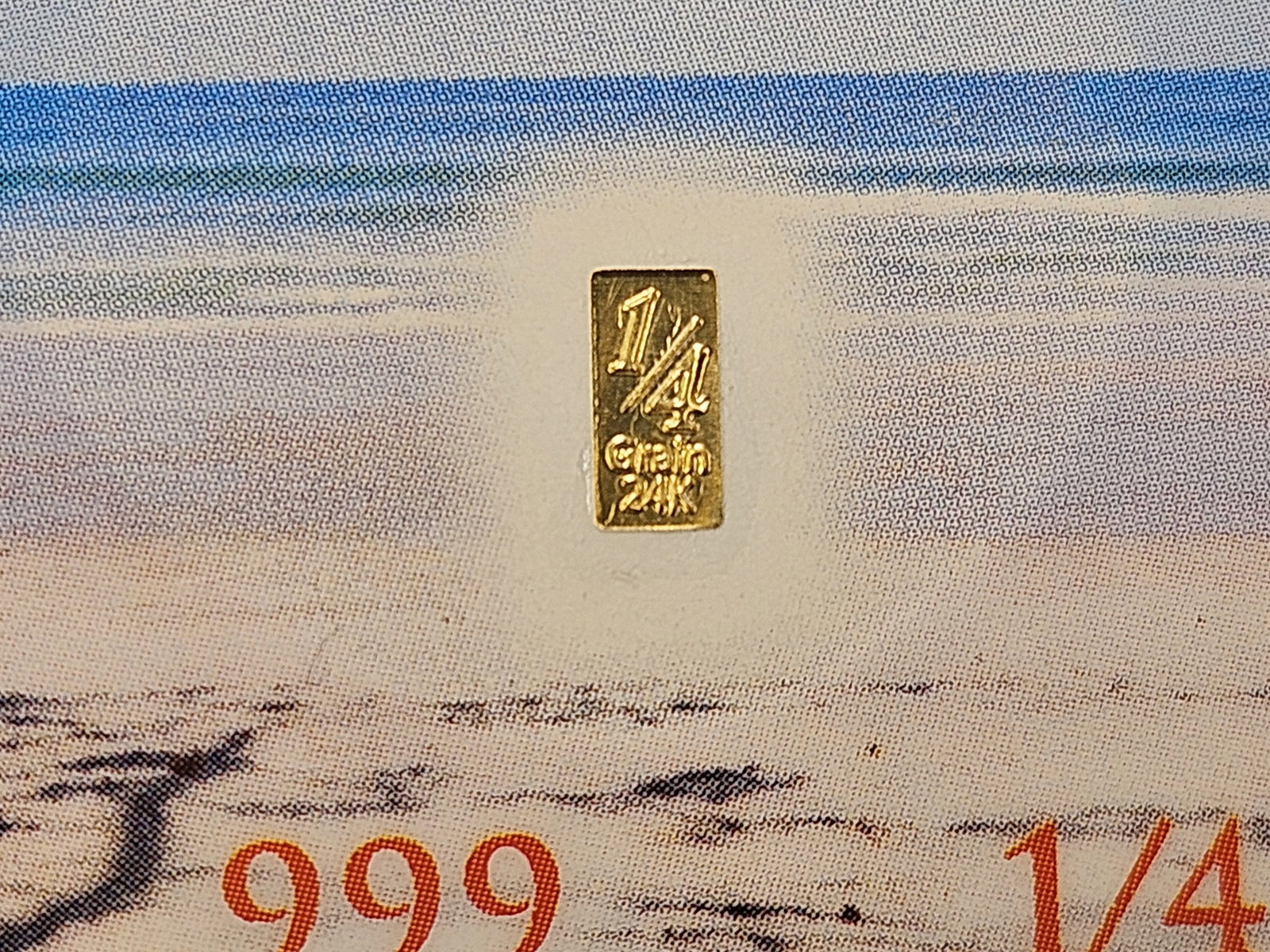 GOLD! Four .999 Fine Gold Bars - 5