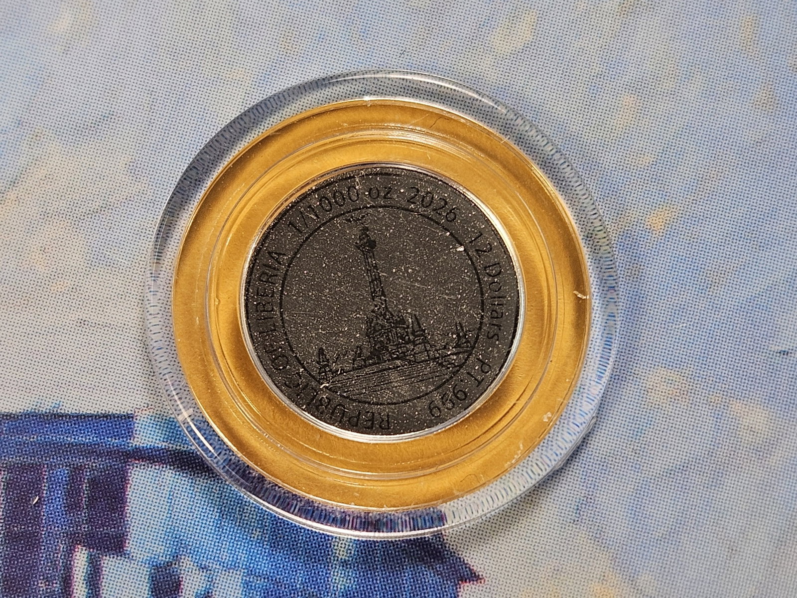 PLATINUM! GEM Brilliant Uncirculated 2026 Liberia Platinum Twelve Dollars - 4