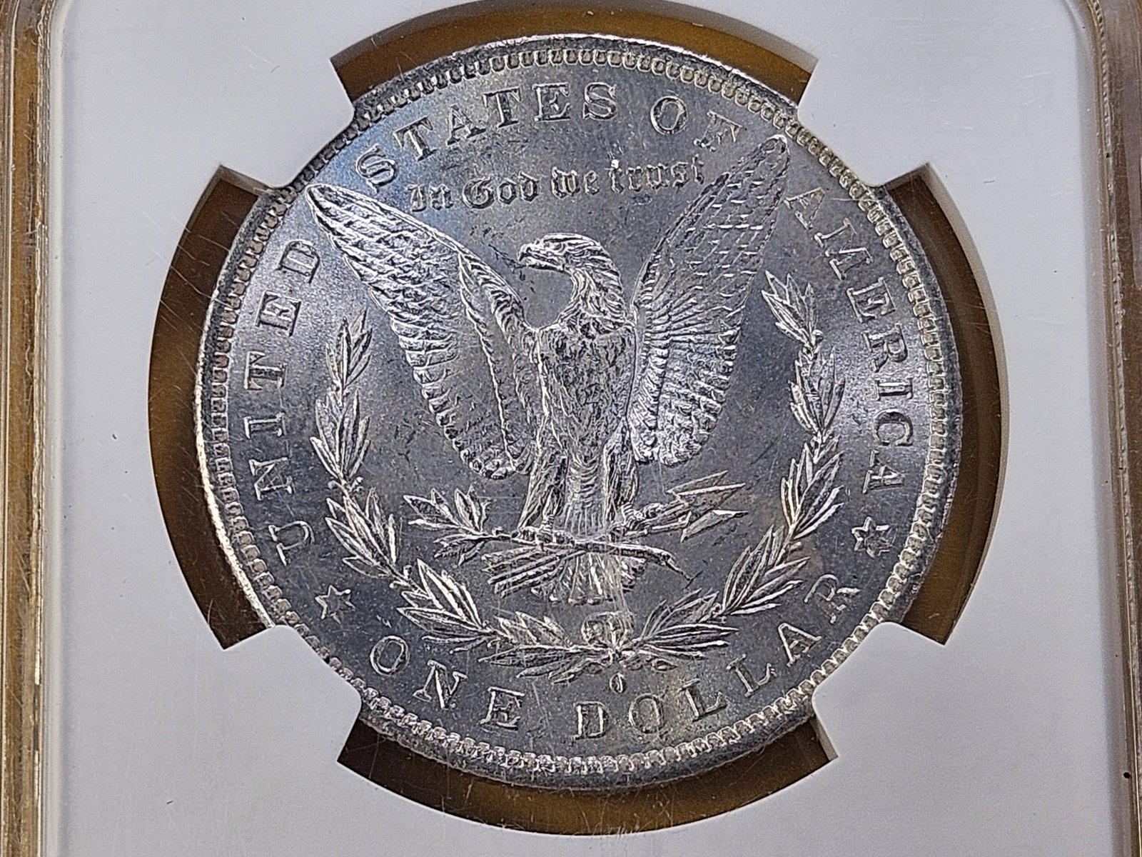 VARIETY! 1884-O/O Morgan Silver Dollar in Mint State 63 - 4