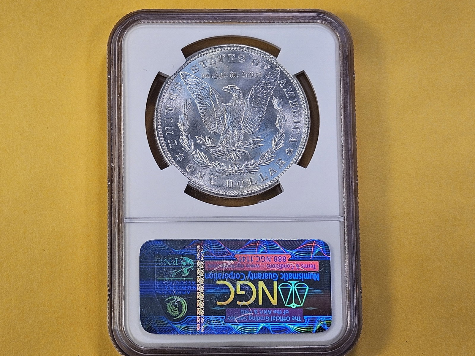 NGC 1888 Morgan Silver Dollar in Mint State 63 - 3
