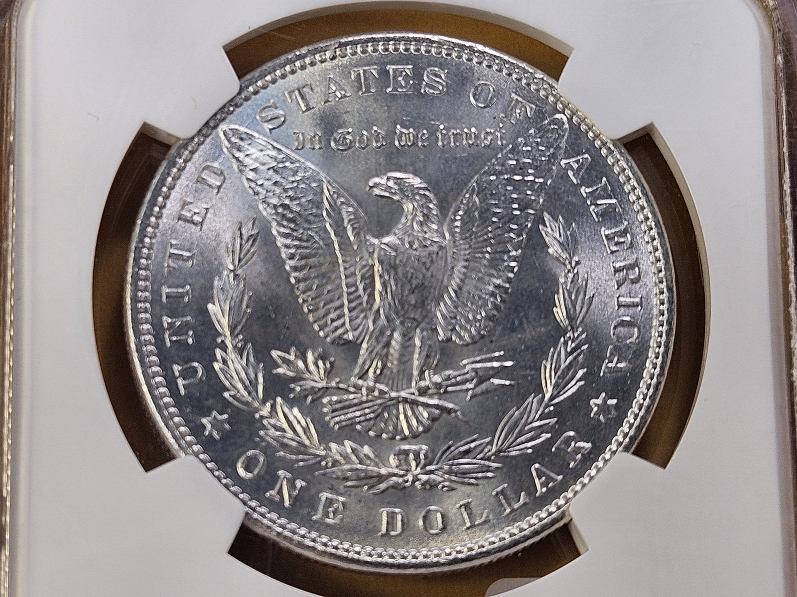 NGC 1888 Morgan Silver Dollar in Mint State 63 - 4