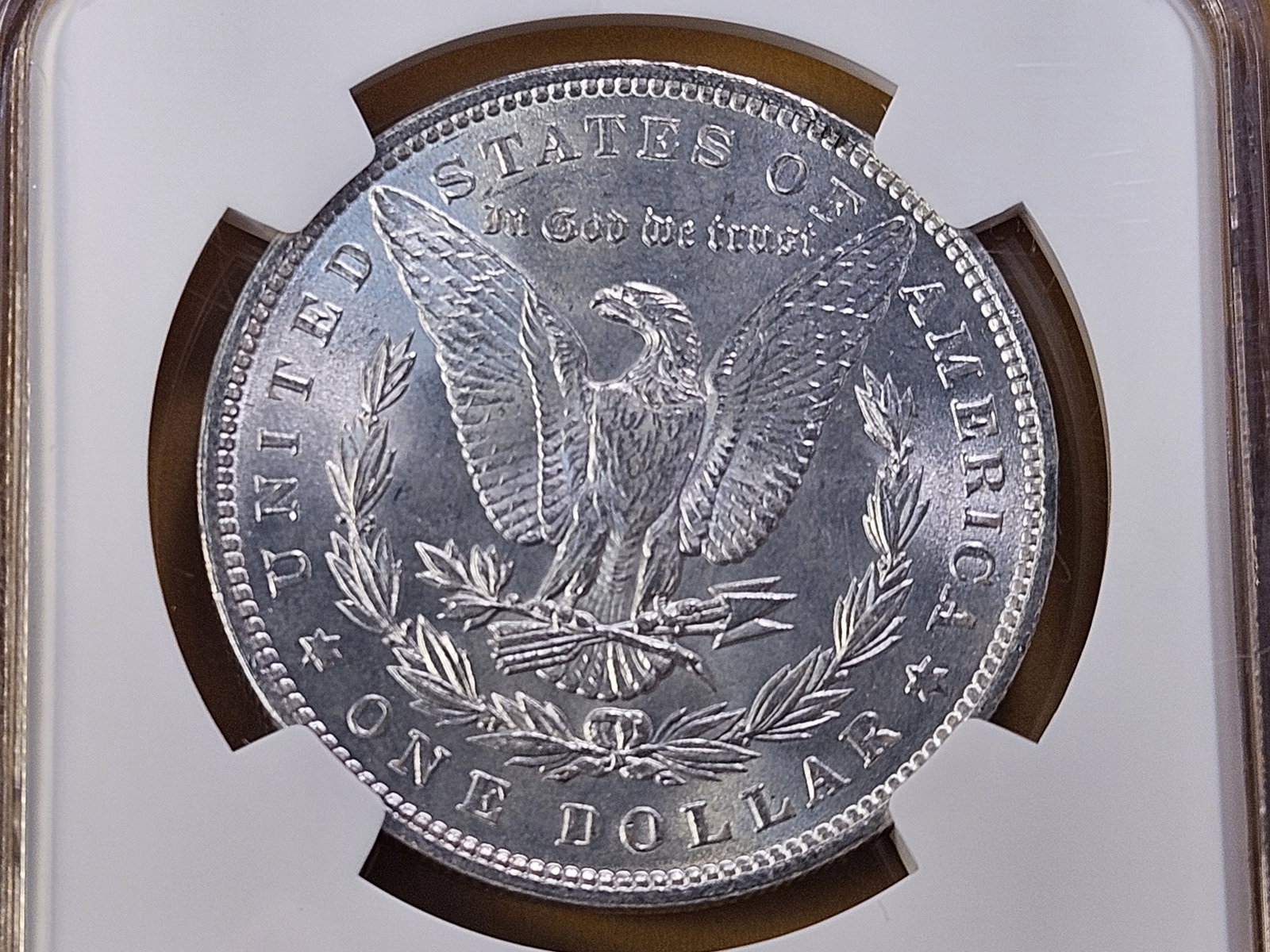 NGC 1896 Morgan Silver Dollar in Mint State 63 - 4