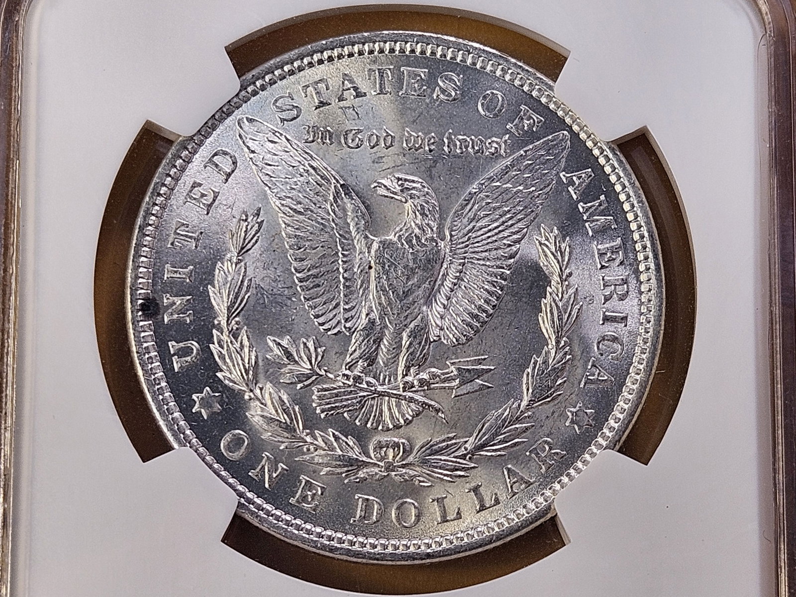 NGC 1921 Morgan Silver Dollar in Mint State 63 - 4