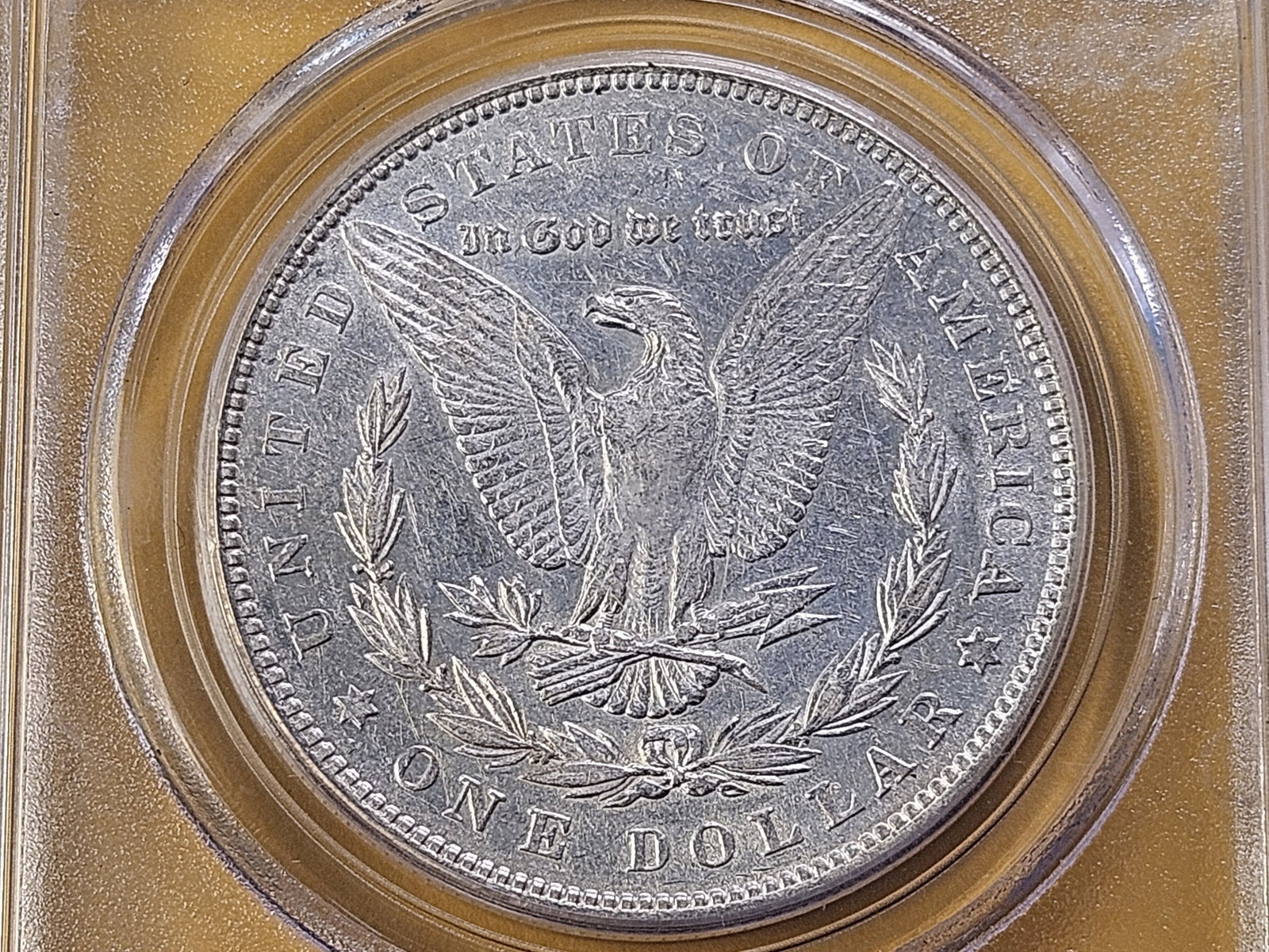 VARIETY! 1878 7tf Morgan Silver Dollar in About Uncirculated 58 - 4