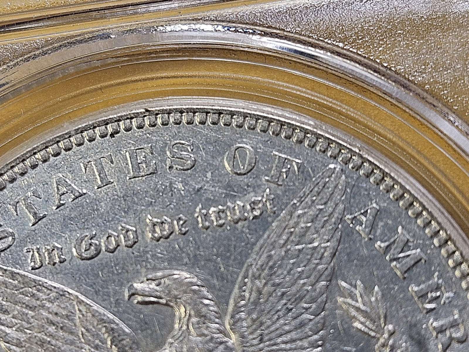 VARIETY! 1878 7tf Morgan Silver Dollar in About Uncirculated 58 - 5