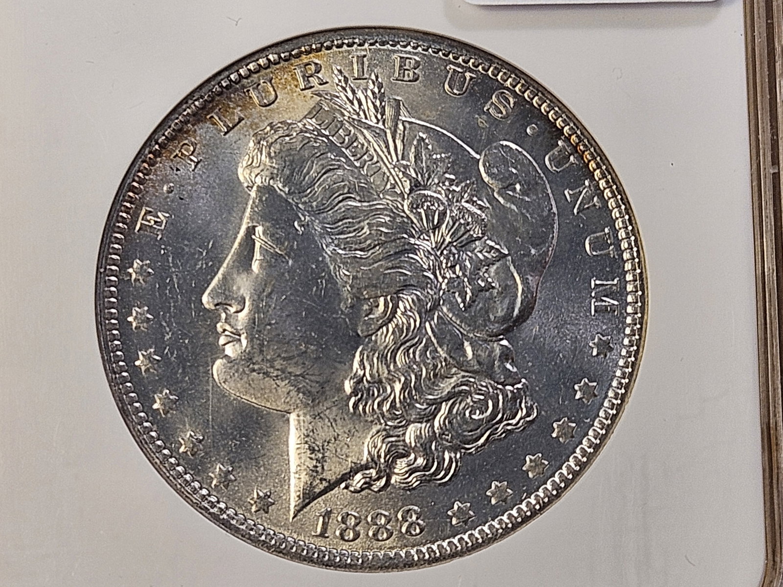 NGC 1888 Morgan Silver Dollar in Mint State 63: Choice Brilliant Uncirculated!