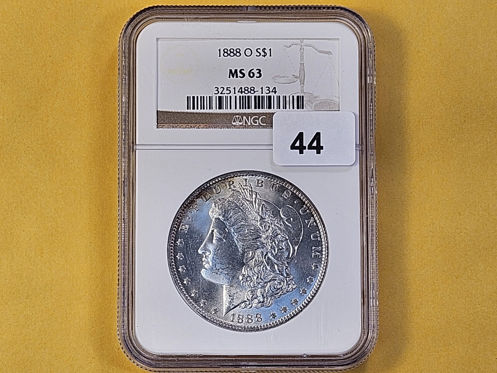 NGC 1888 Morgan Silver Dollar in Mint State 63 - 2