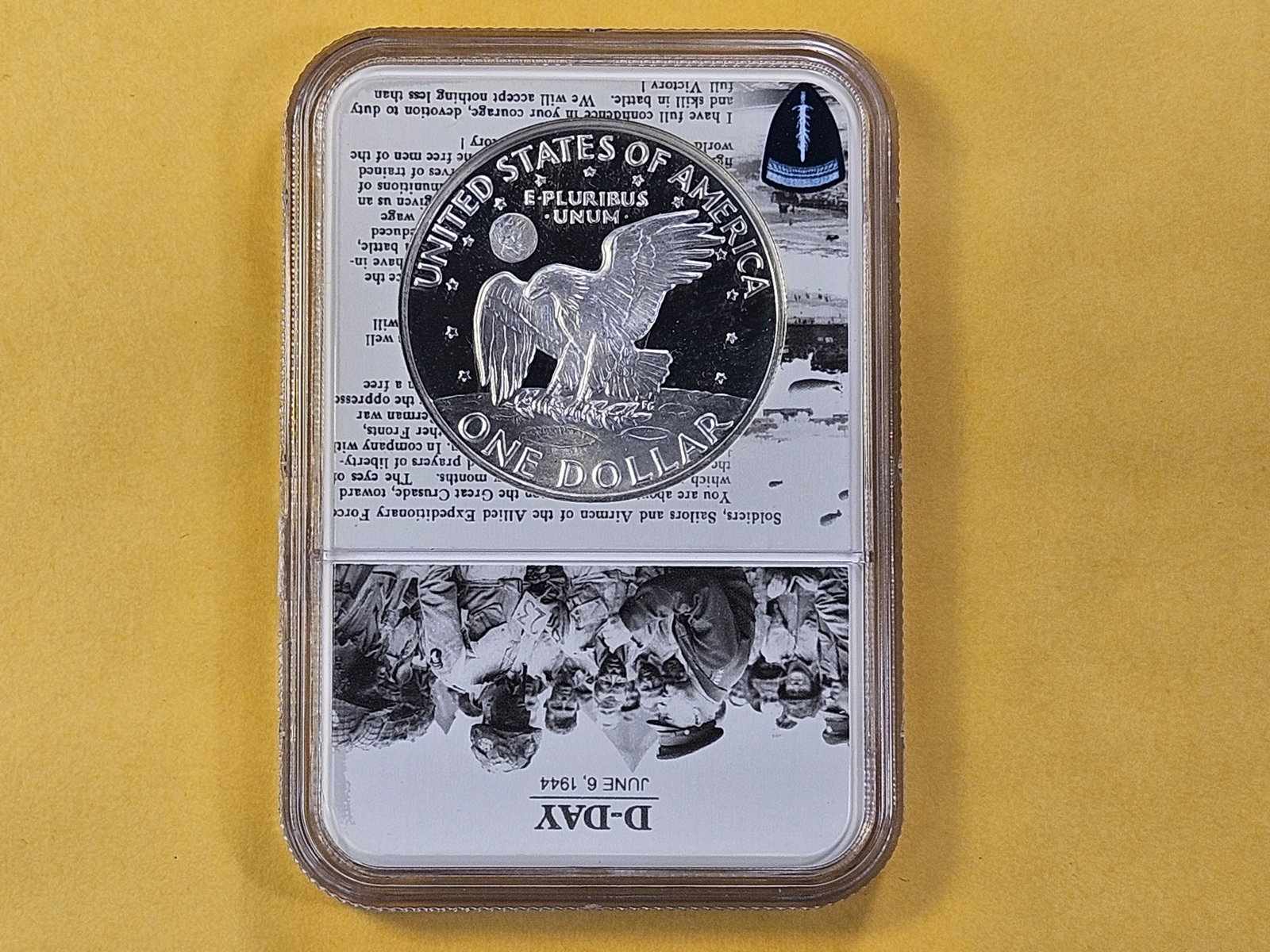 NGC 1971-S Eisenhower Silver Dollar in Proof 69 Ultra Cameo - 3