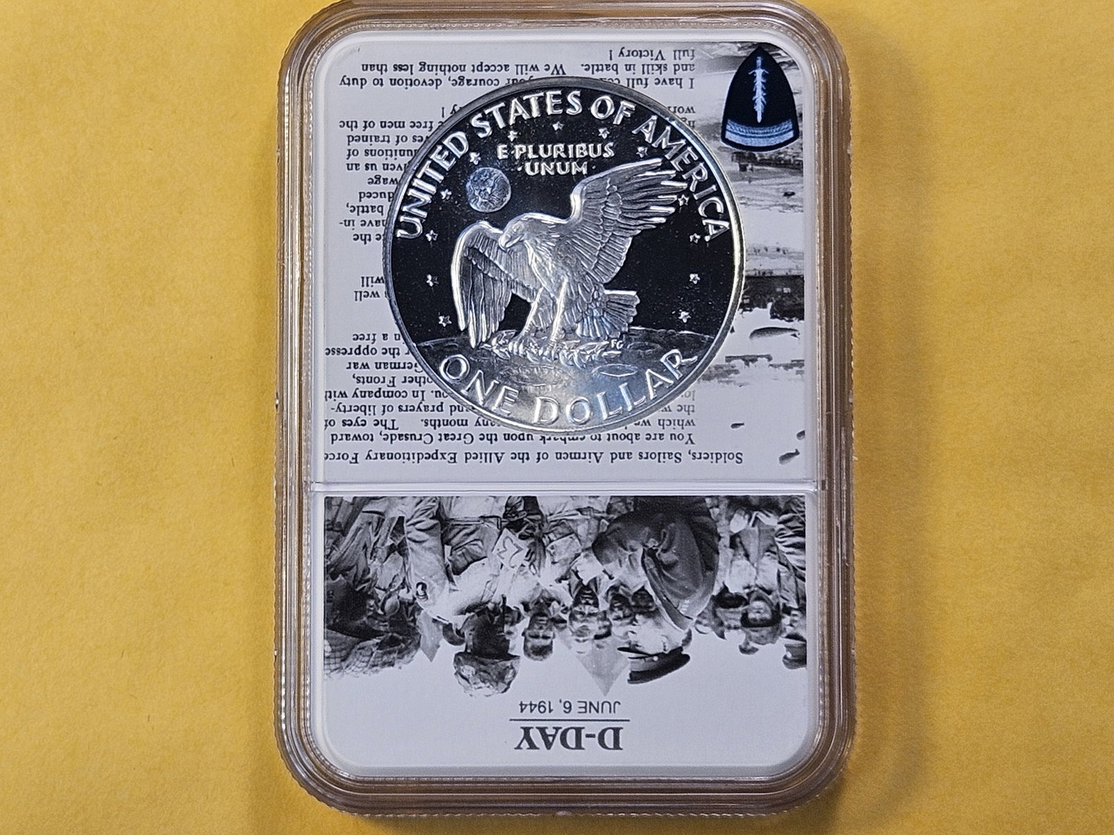 NGC 1972-S Eisenhower Silver Dollar in Proof 69 Ultra Cameo - 3