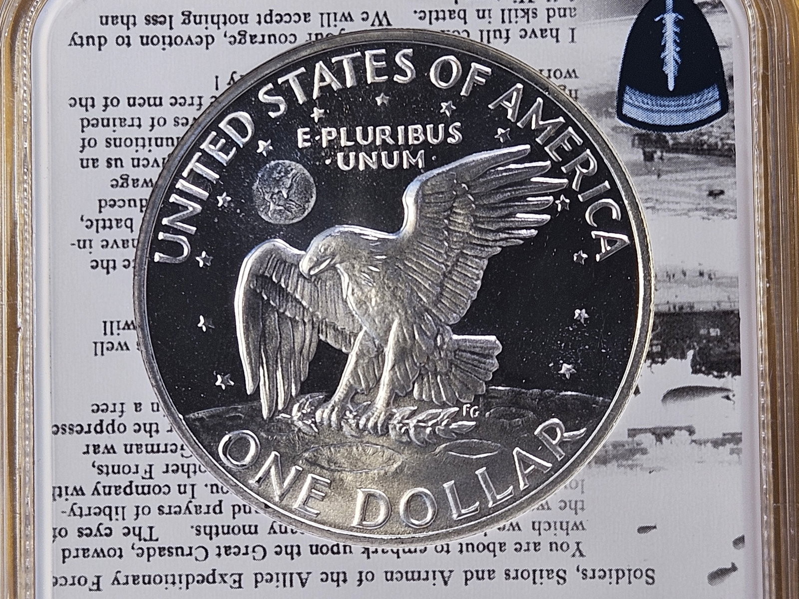 NGC 1972-S Eisenhower Silver Dollar in Proof 69 Ultra Cameo - 4