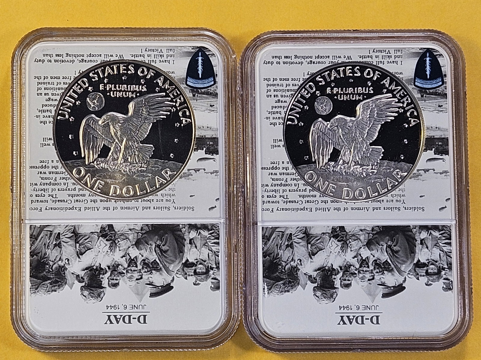 Two NGC Eisenhower Dollars in Proof 69 Ultra Cameo - 4