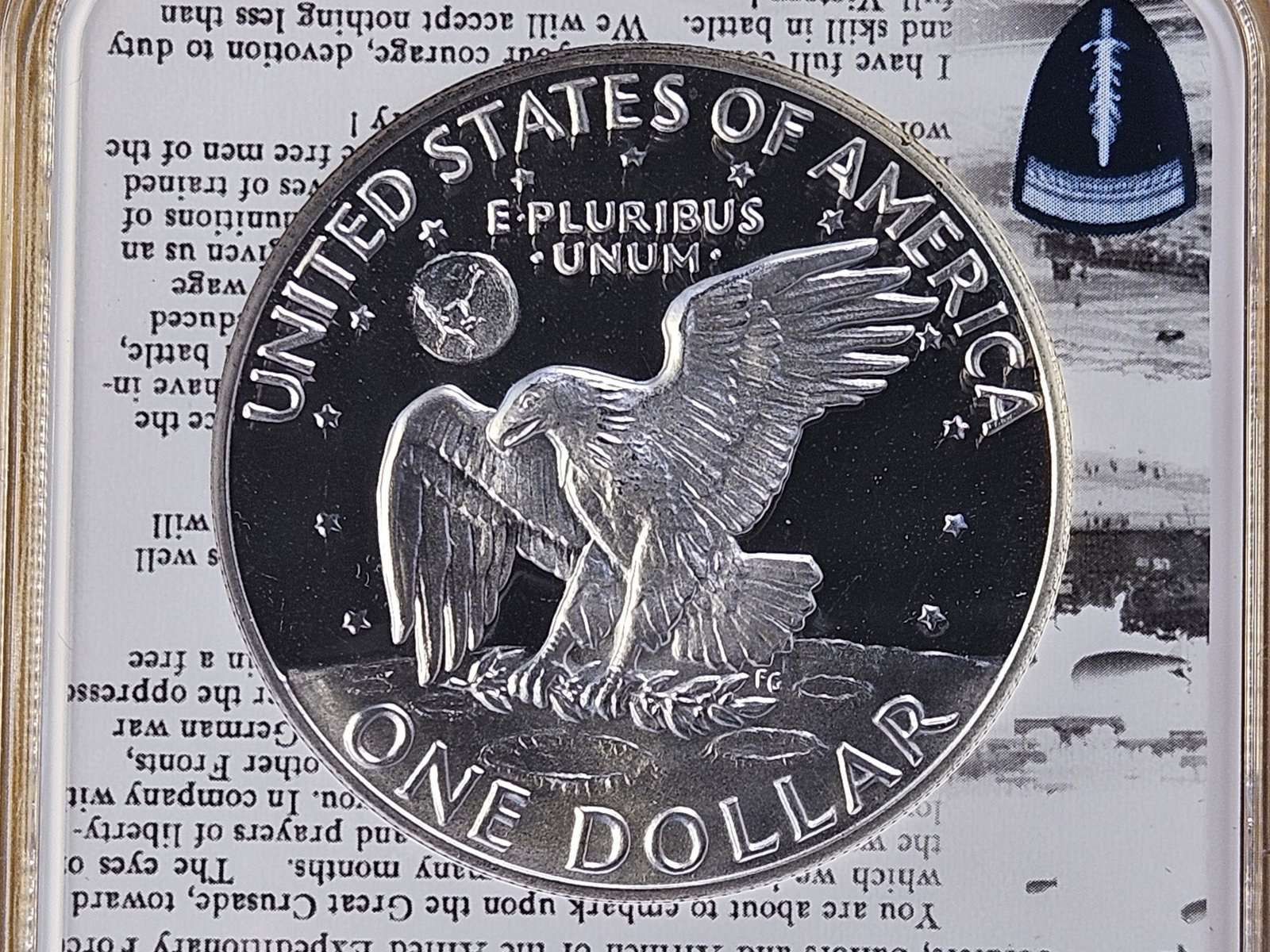 NGC 1973-S Eisenhower Silver Dollar in Proof 69 Ultra Cameo - 4