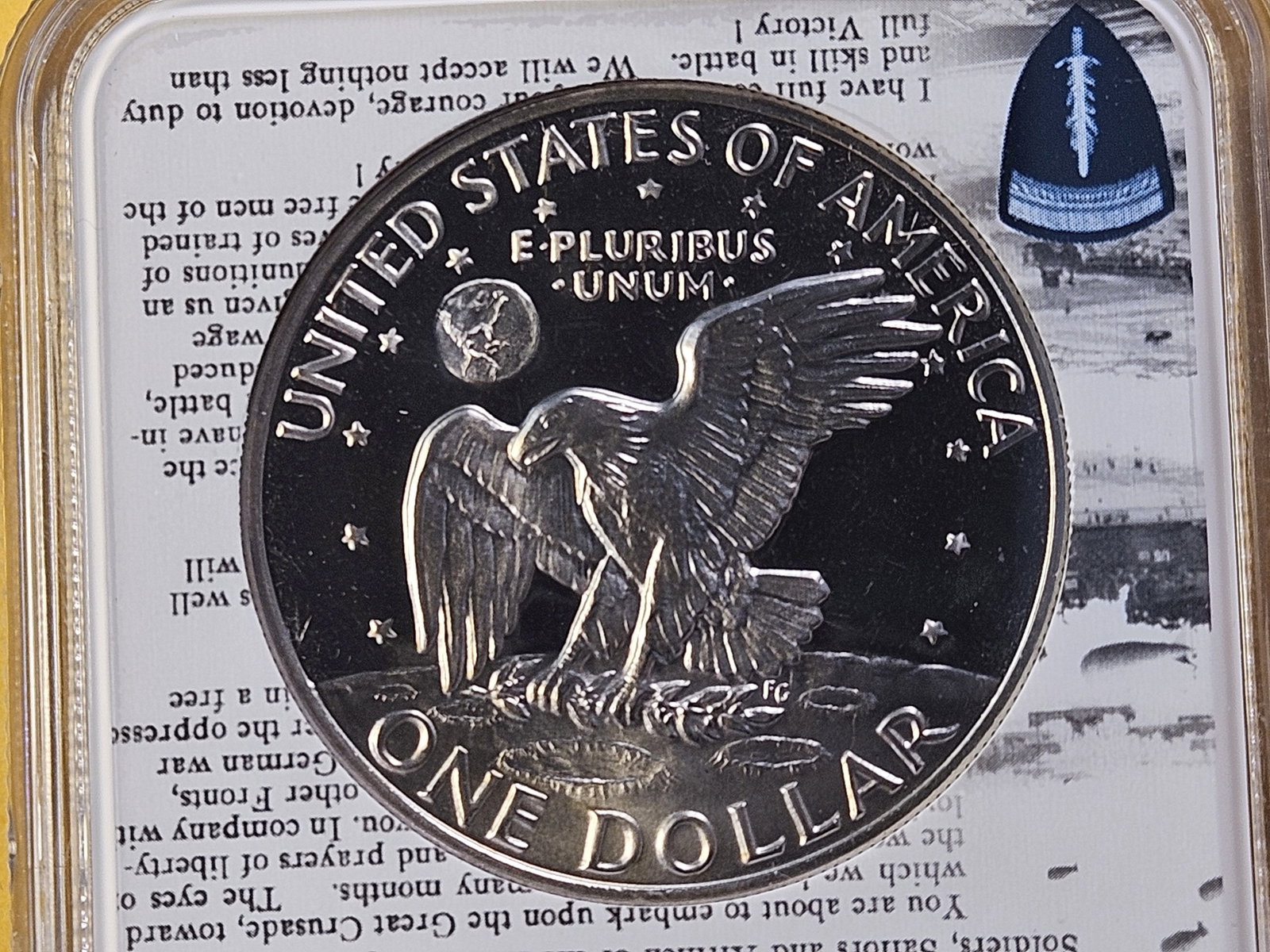 NGC 1973-S Eisenhower Silver Dollar in Proof 69 Ultra Cameo - 4