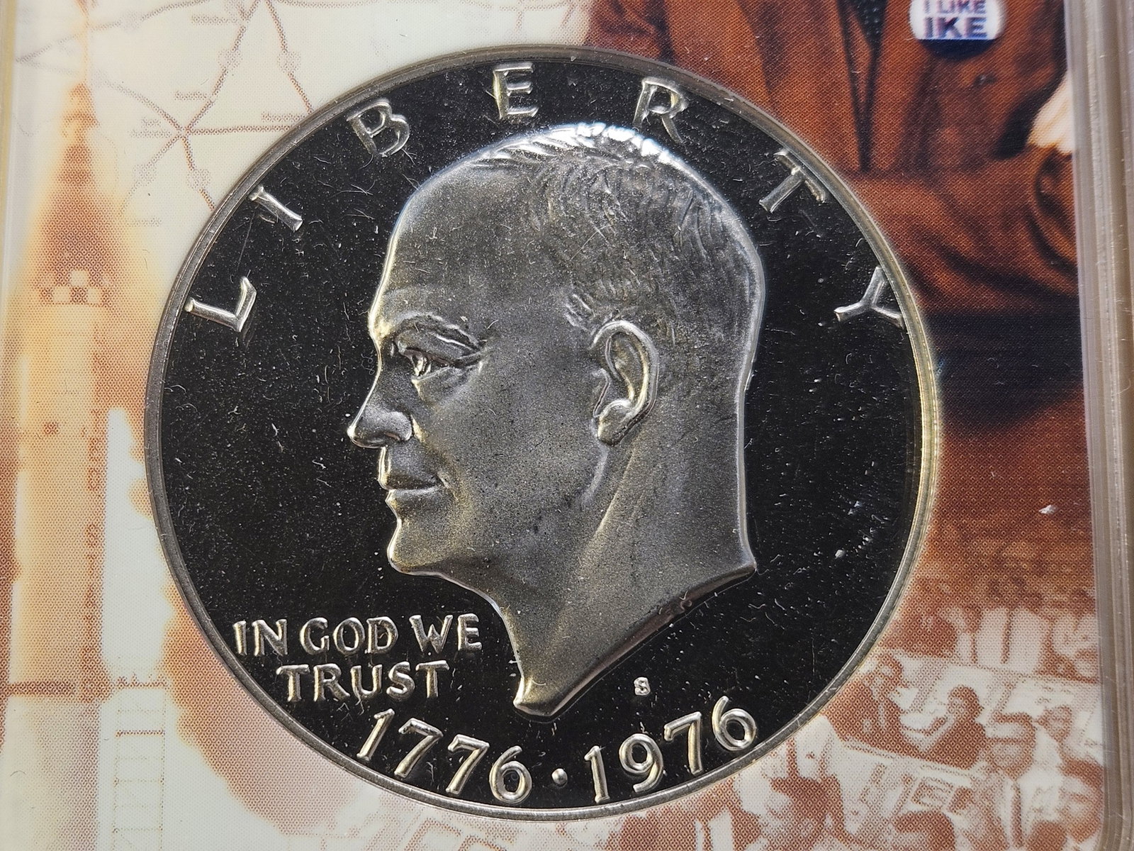 VARIETIES! Two NGC 1976-S Eisenhower Dollars in Proof 69 Ultra Cameo - 2