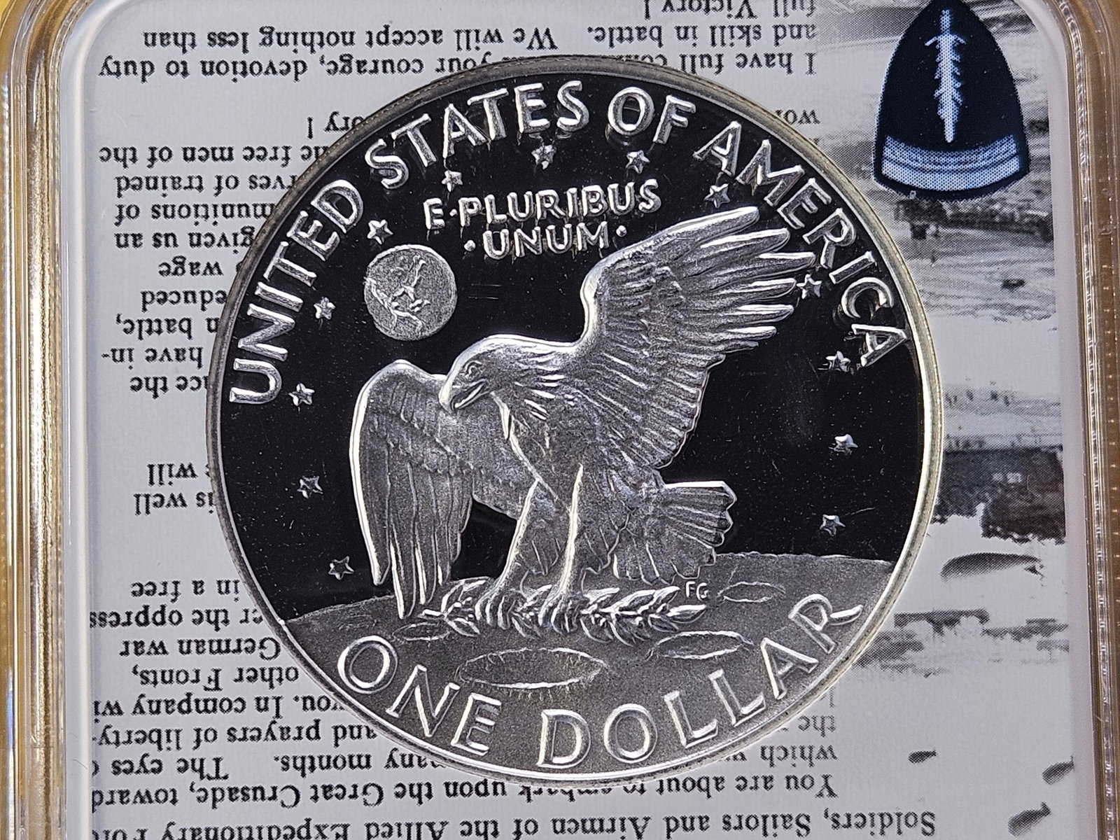 NGC 1974-S Eisenhower Silver Dollar in Proof 69 Ultra Cameo - 4