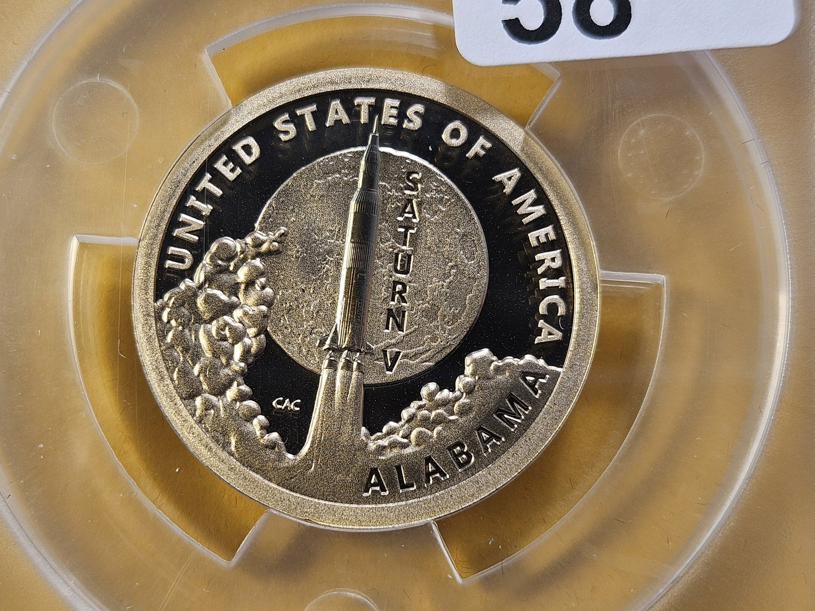 PERFECT! Two ANACS 2024-S Innovation Dollars in Proof 70 Deep Cameo with an NGC Eisenhower Dollar... - 2