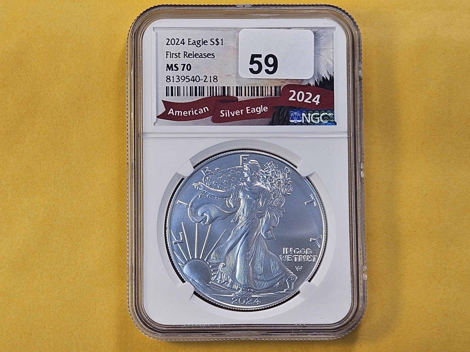 PERFECT! NGC 2024 American Silver Eagle in Mint State 70 - 2