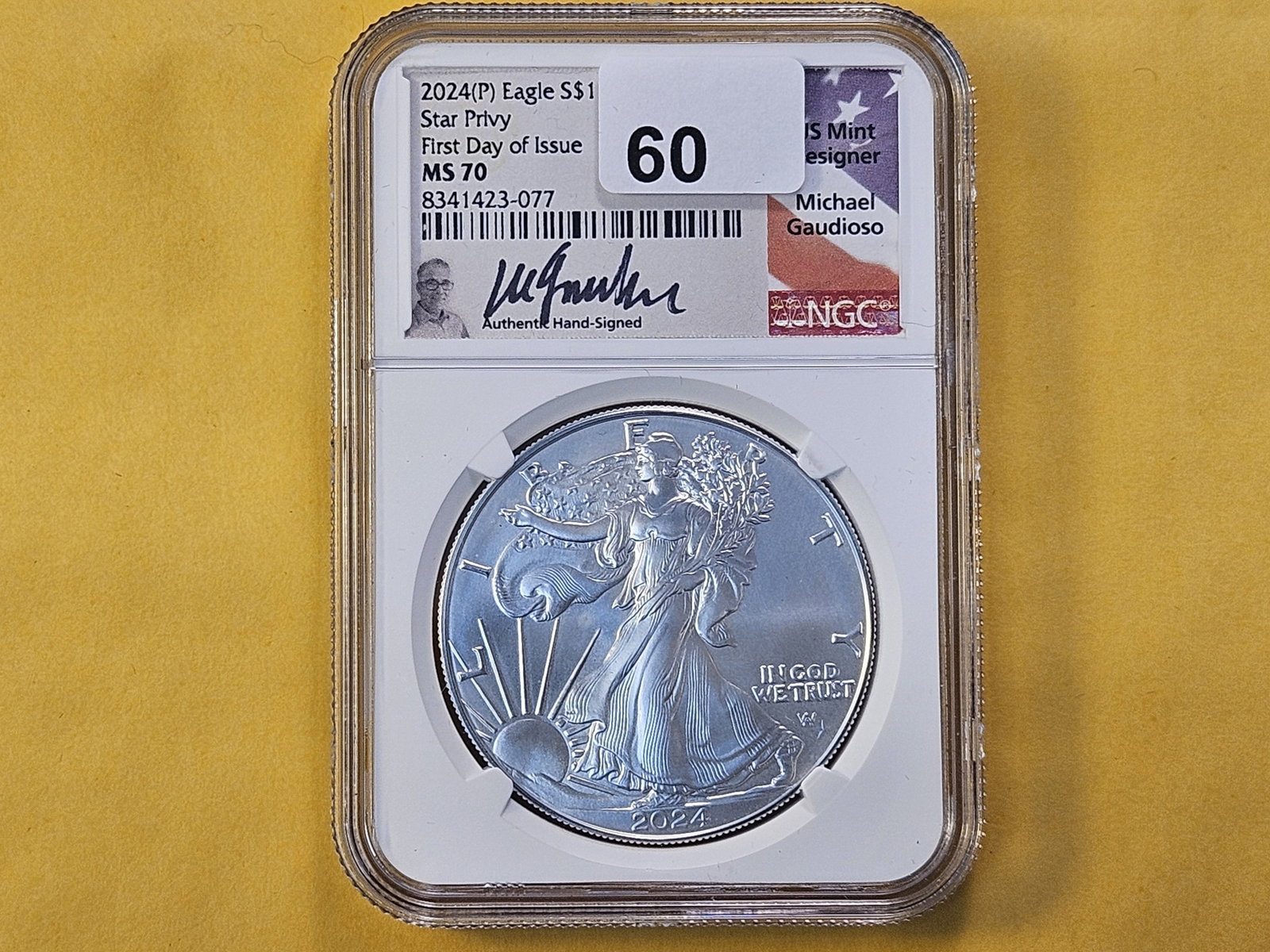 PERFECT! NGC 2024 American Silver Eagle in Mint State 70 - 2