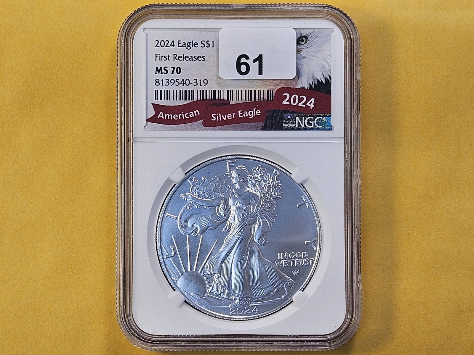 PERFECT! NGC 2024 American Silver Eagle in Mint State 70 - 2