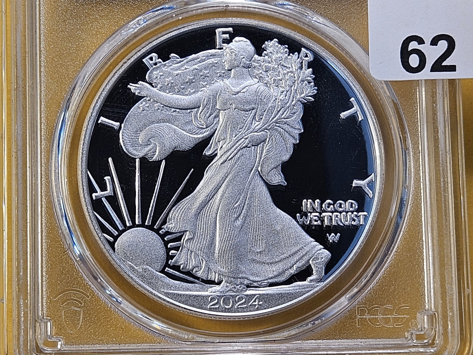 PERFECT! PCGS 2024-W American Silver Eagle in Proof 70 Deep Cameo: Perfect Grade! West Point!