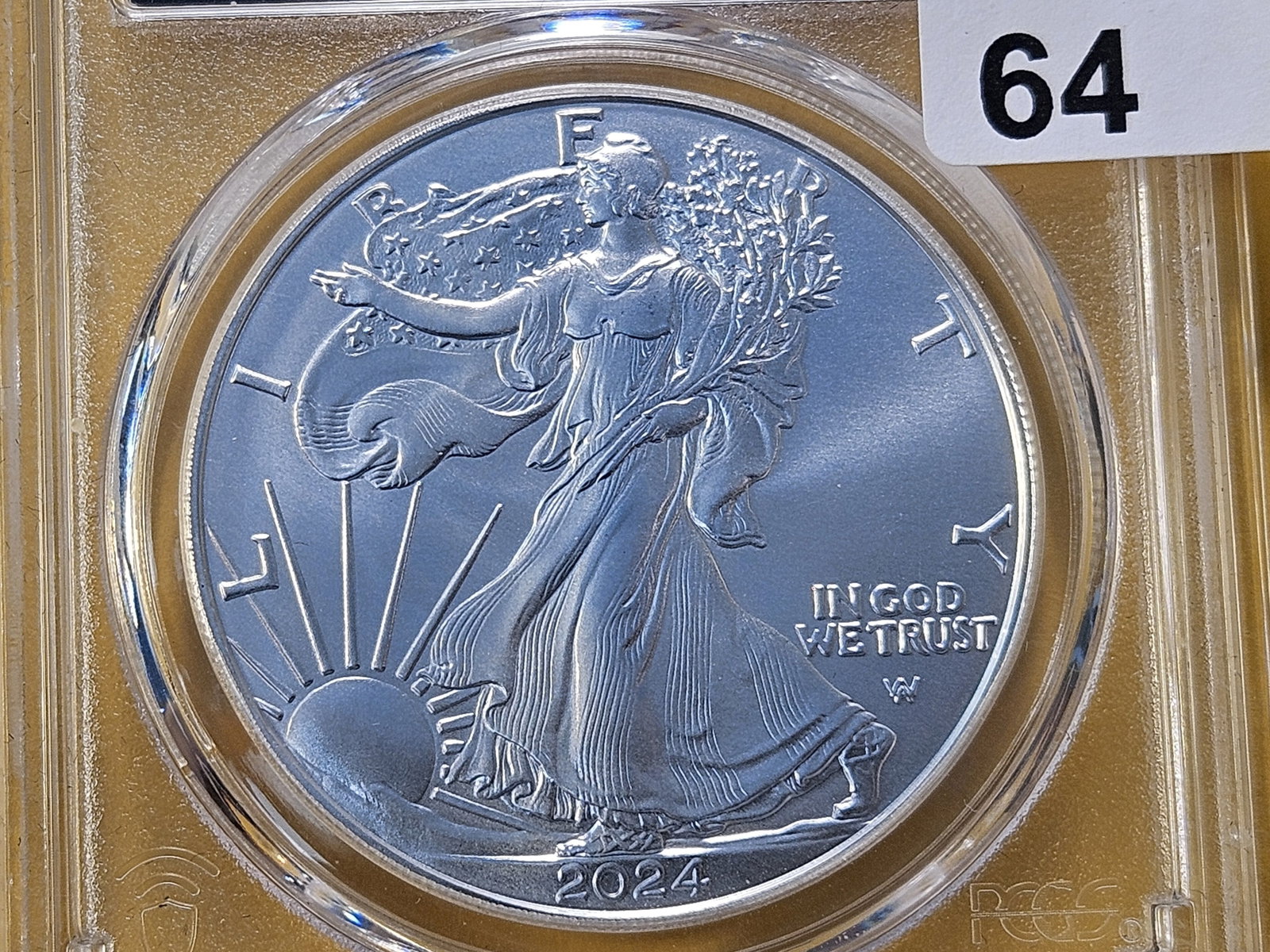 PERFECT! PCGS 2024 American Silver Eagle in Proof 70 Deep Cameo: Perfect Grade! In First Strike Holder