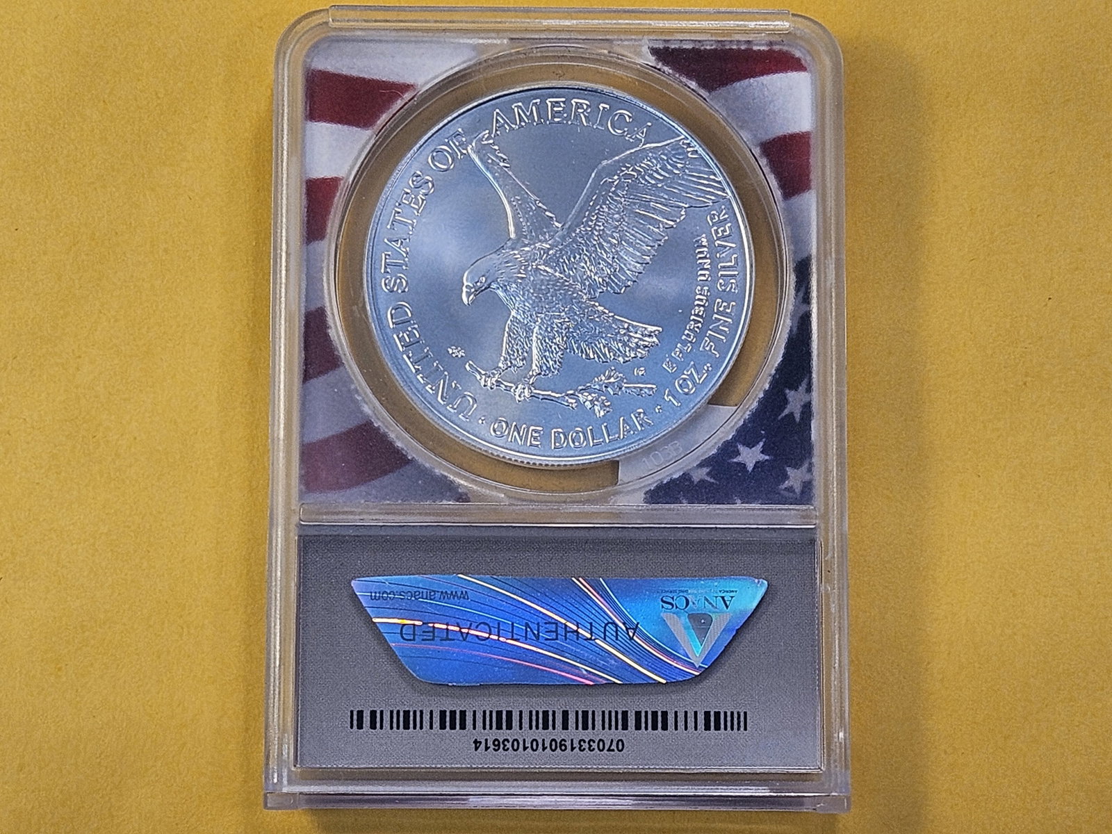 PERFECT! ANACS 2025 American Silver Eagle in Mint State 70 - 3
