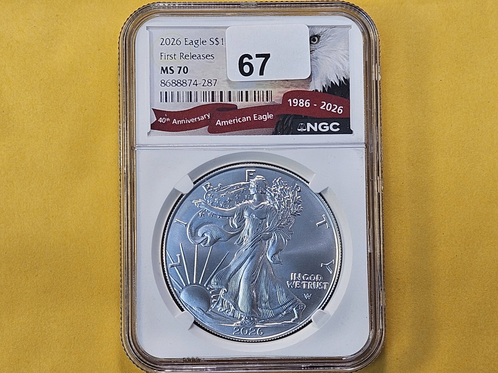 PERFECT! NGC 2026 American Silver Eagle in Mint State 70 - 2