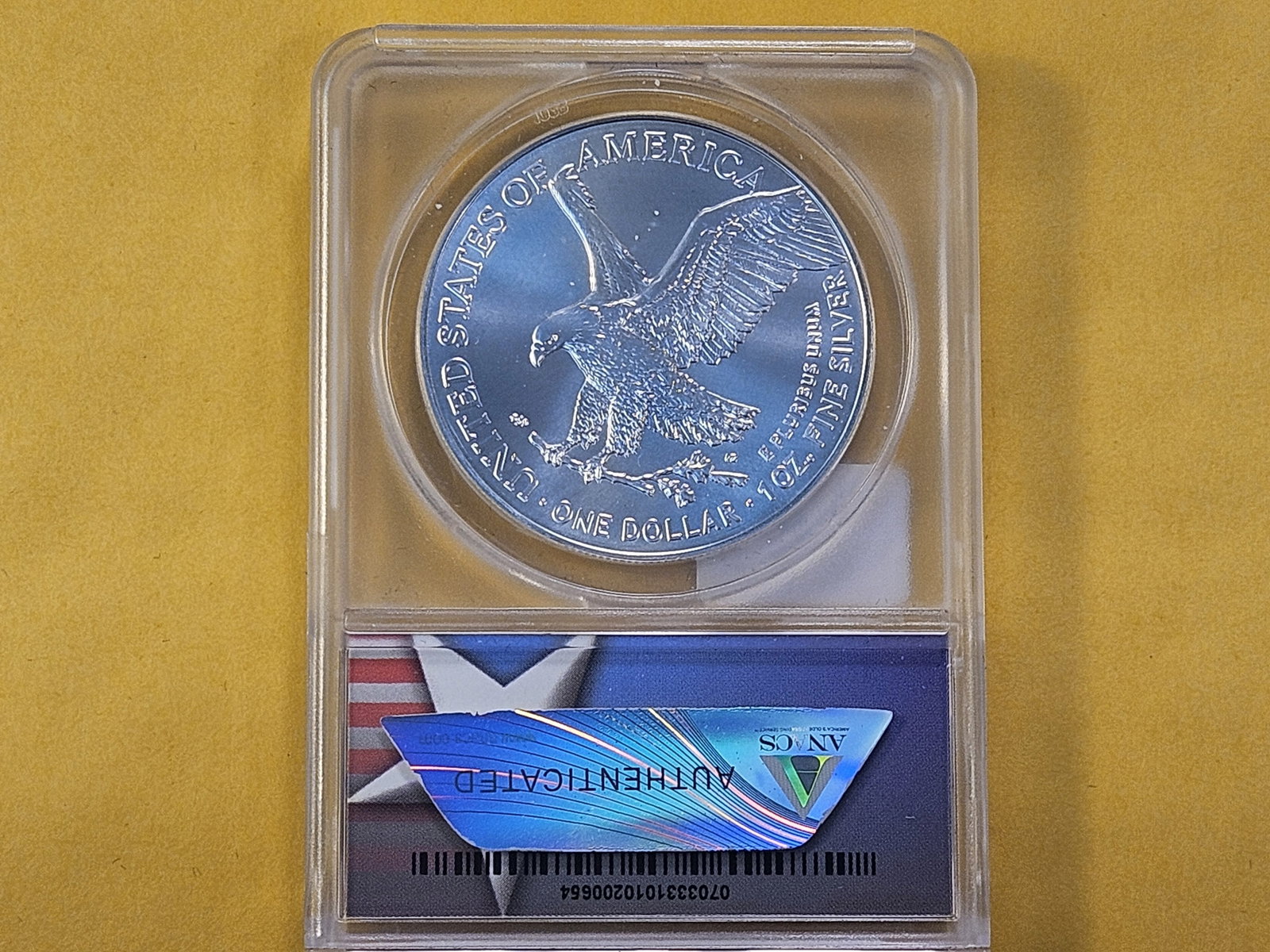 ANACS 2024 American Silver Eagle in Mint State 69 - 3