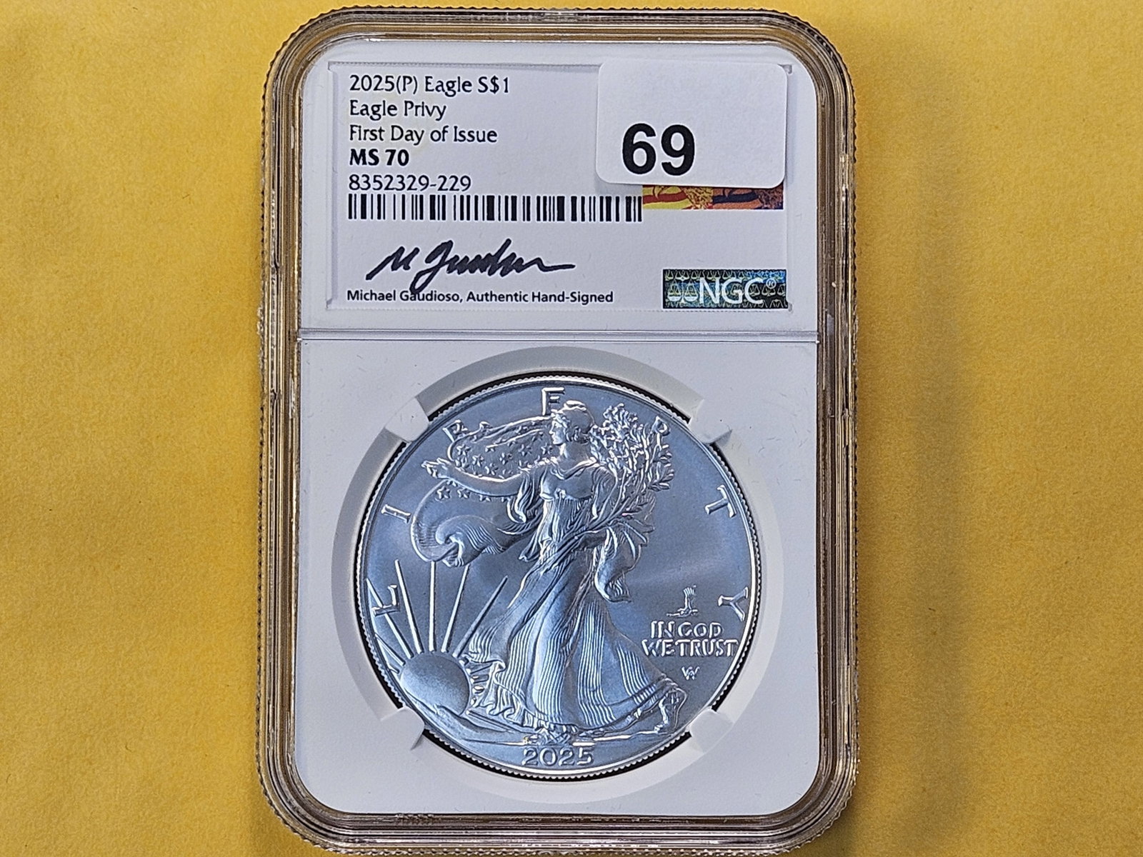 PERFECT! NGC 2025 American Silver Eagle in Mint State 70 - 2