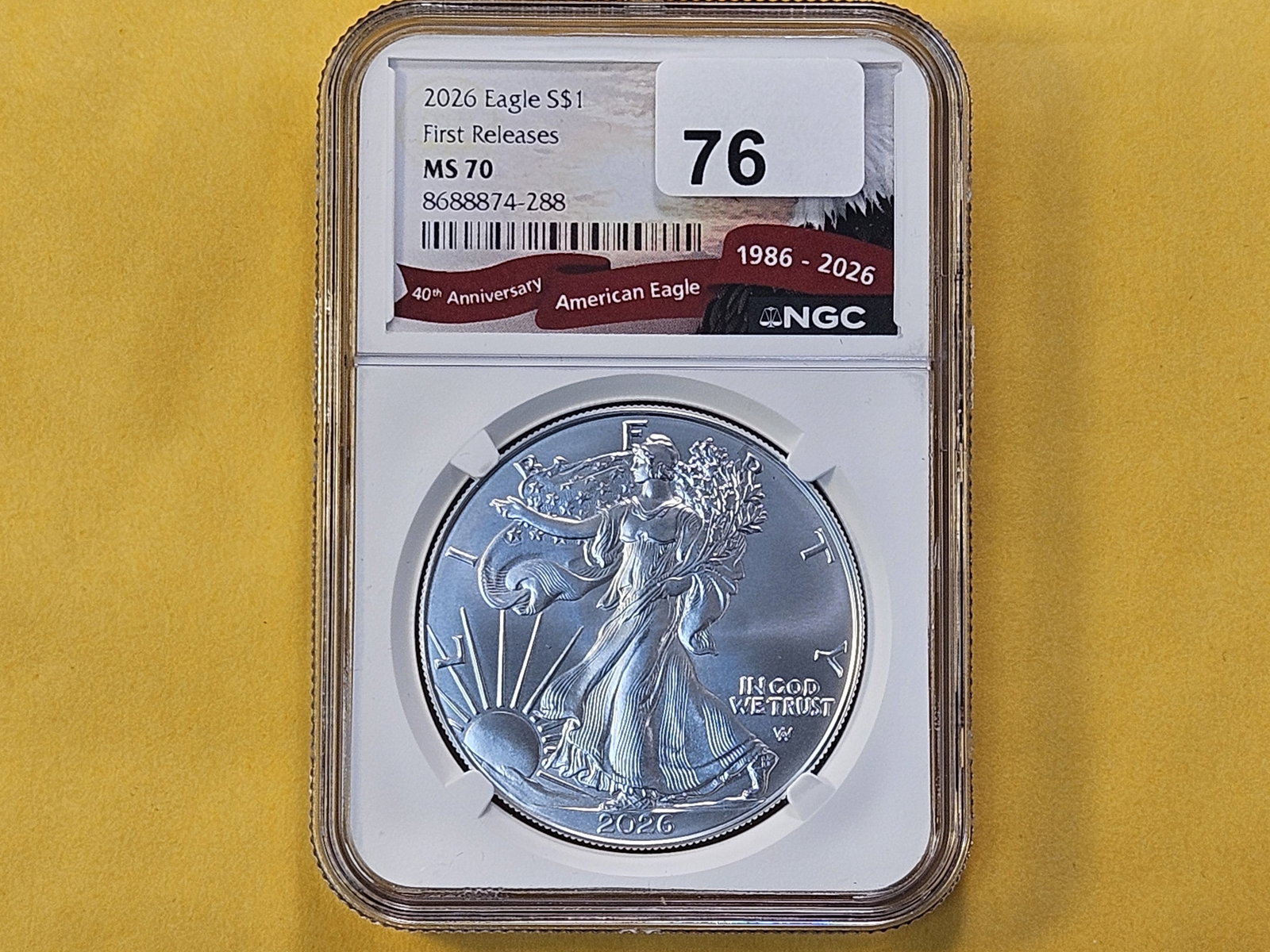 PERFECT! NGC 2026 American Silver Eagle in Mint State 70 - 2