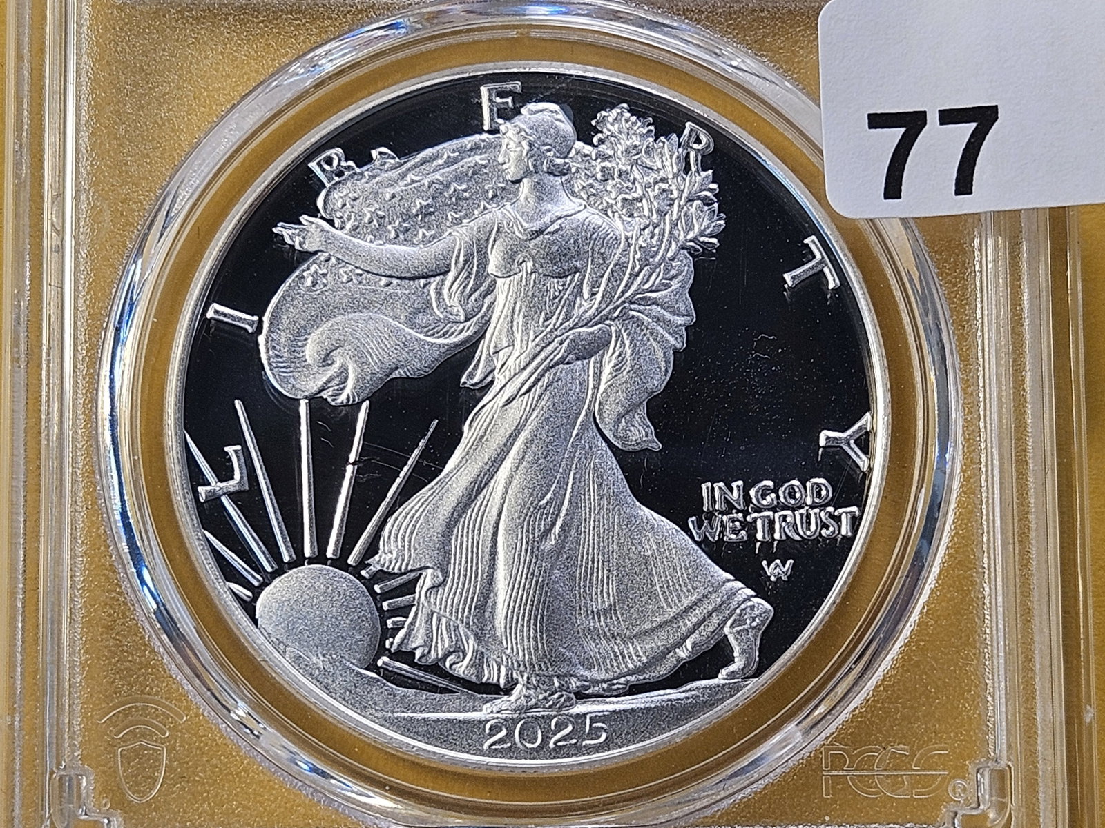 PERFECT! PCGS 2025-W American Silver Eagle in Proof 70 Deep Cameo: Perfect Grade! West Point!