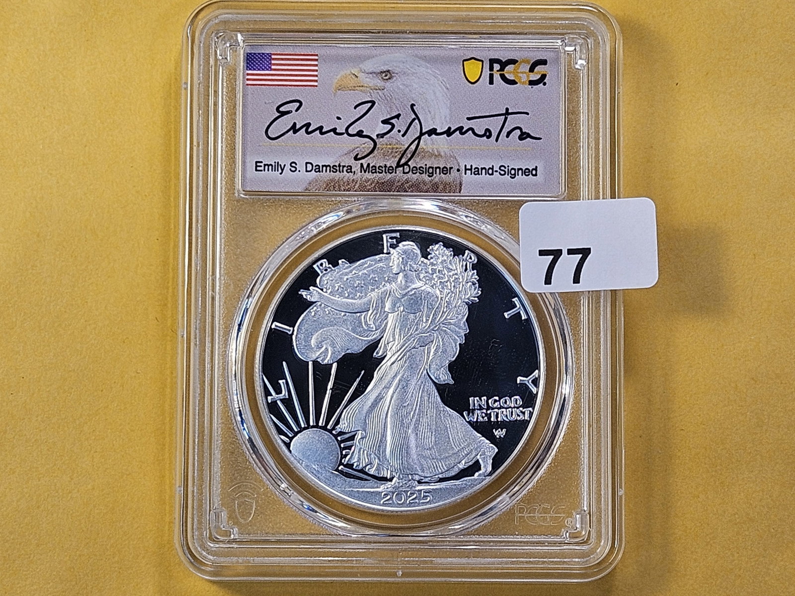 PERFECT! PCGS 2025-W American Silver Eagle in Proof 70 Deep Cameo - 2