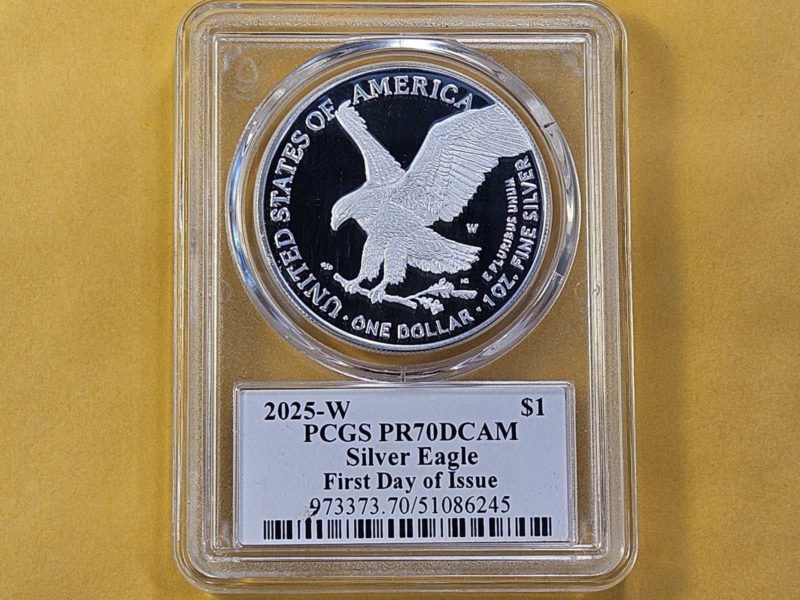 PERFECT! PCGS 2025-W American Silver Eagle in Proof 70 Deep Cameo - 3