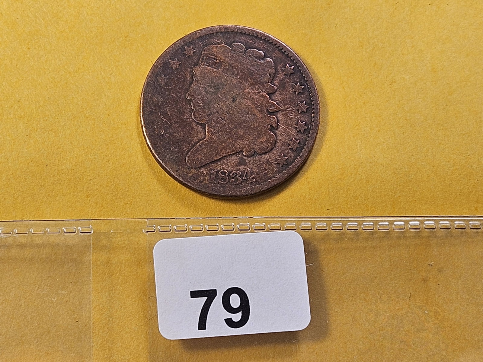 1834 Classic Head Half Cent - 2