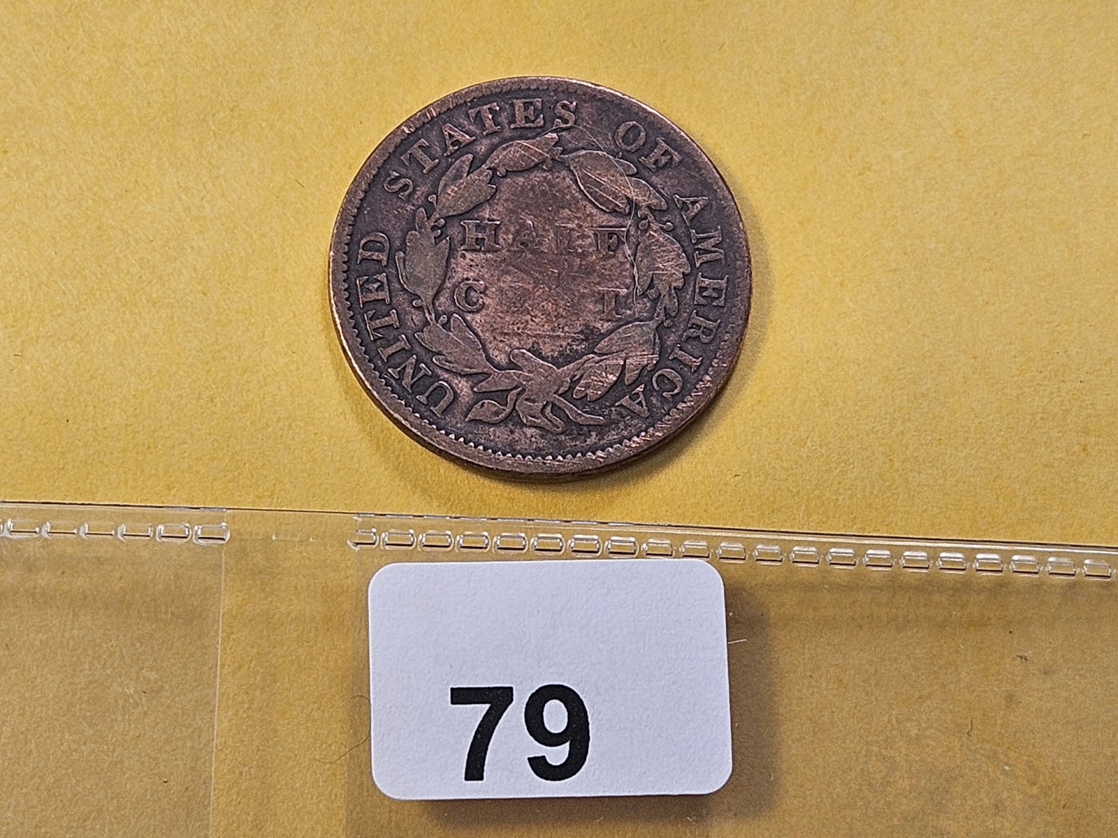 1834 Classic Head Half Cent - 3